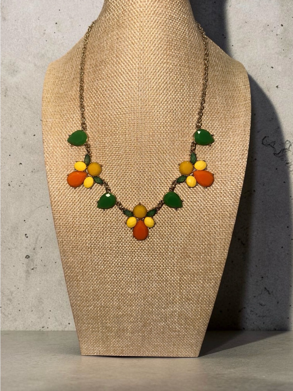 Charming Charlie Colorful Floral/bee/insect Statement Necklace